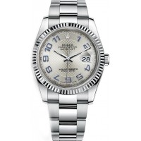 Rolex Datejust 36 Silver Dial Fluted Bezel Watch 116234-SLVAO